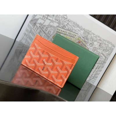 Goyard Saint-Sulpice Card Wallet Orange GOBS3523