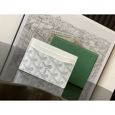 Goyard Saint-Sulpice Card Wallet White GOBS3526