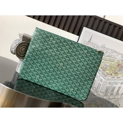 Goyard Senat GM Pouch Green GOBS3216