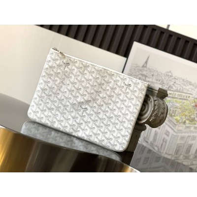 Goyard Senat MM Pouch White GOBS3230