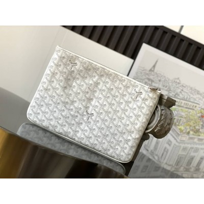 Goyard Senat MM Pouch White GOBS3230