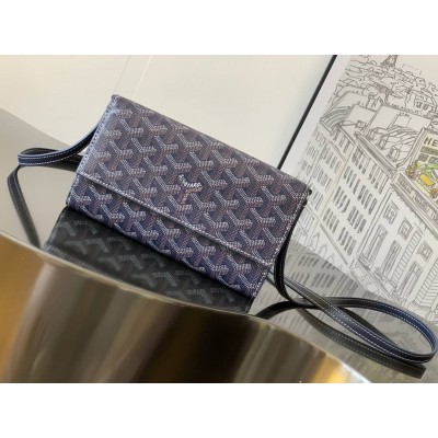 Goyard Varenne Continental Wallet Navy Blue GOBS3533