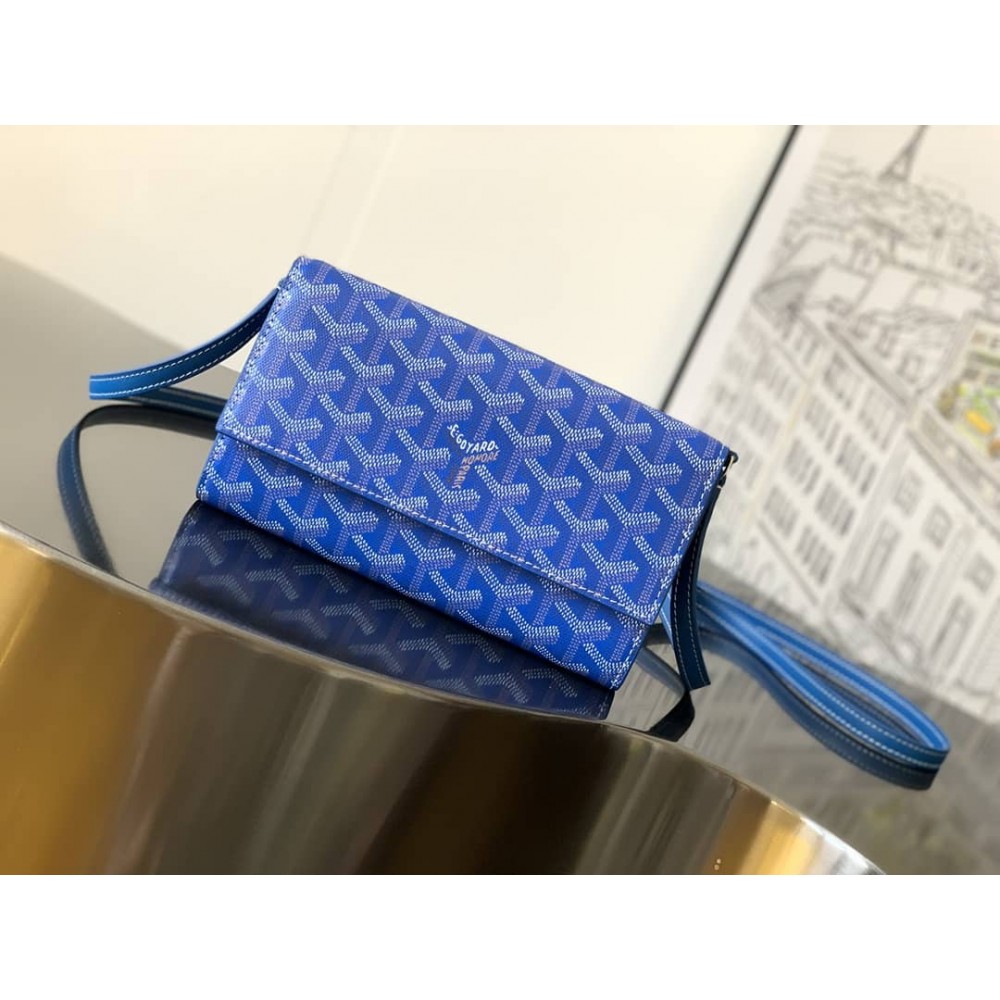 Goyard Varenne Continental Wallet Sky Blue GOBS3534