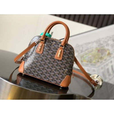 Goyard Vendome Mini Bag Black & Tan GOBS3129