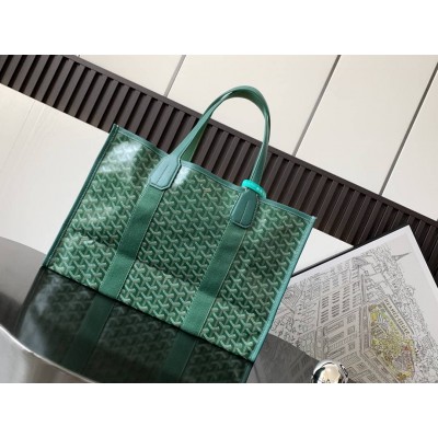 Goyard Villette MM Tote Bag Green GOBS3315