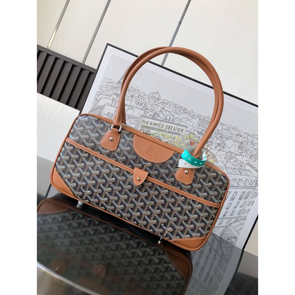 Goyard Vintage Bag Black & Tan GOBS3454