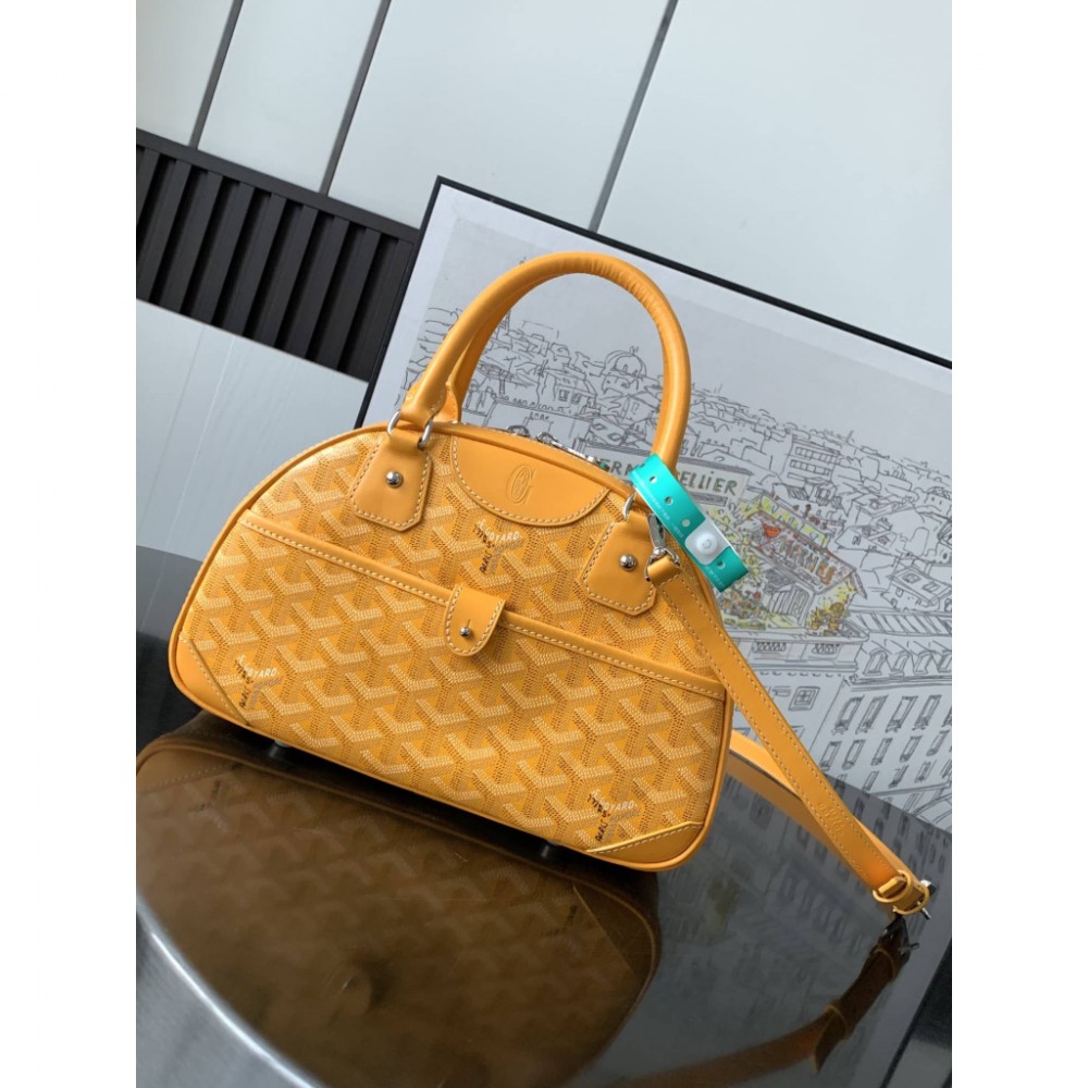 Goyard Vintage Bowling Bag Yellow GOBS3473