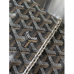 Goyard Alexandre III Bag Black & Tan GOBS3272