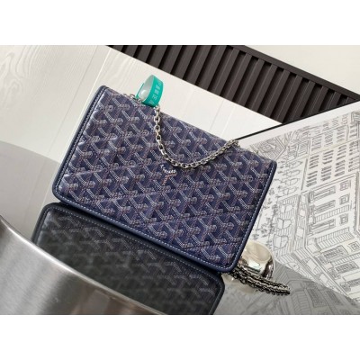 Goyard Alexandre III Bag Navy Blue GOBS3276