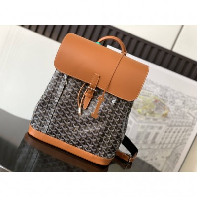 Goyard Alpin MM Backpack Black & Tan GOBS3001