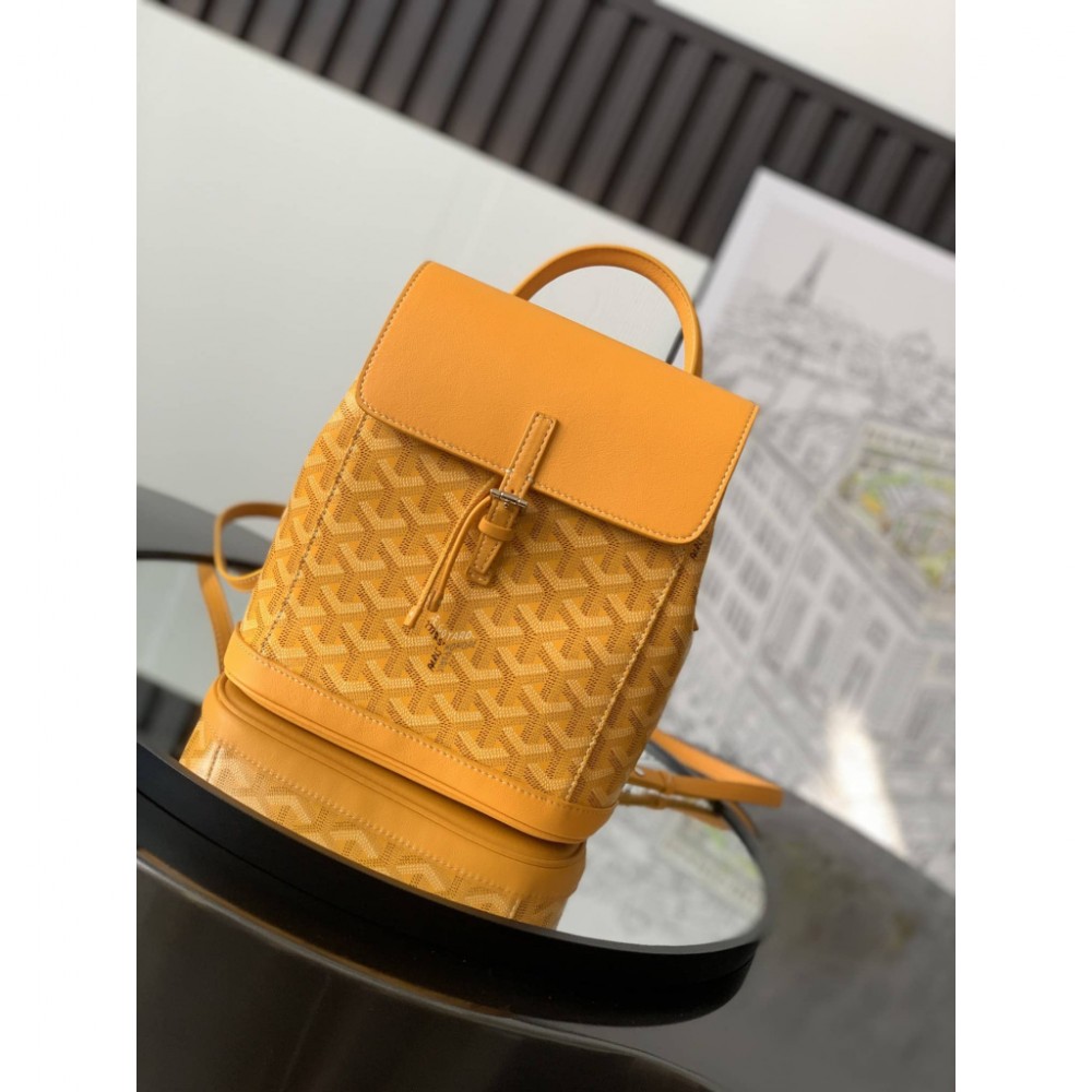 Goyard Alpin Mini Backpack Yellow GOBS3127