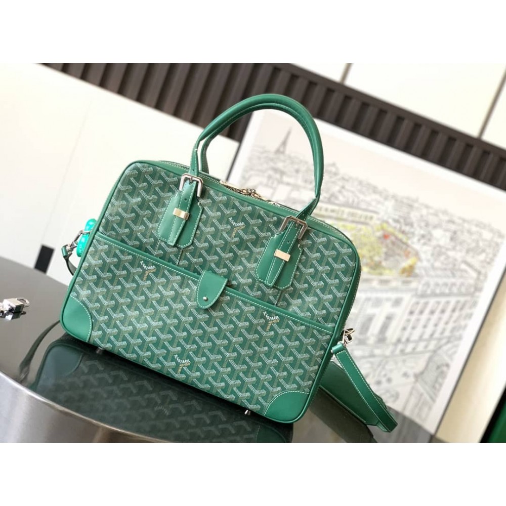 Goyard Ambassade PM Document Case Green GOBS3018