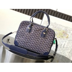 Goyard Ambassade PM Document Case Navy Blue GOBS3020