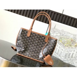 Goyard Anjou Mini Bag Black & Tan GOBS3172