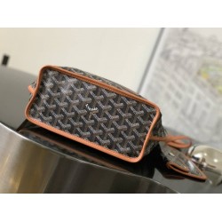 Goyard Anjou Mini Bag French Bulldog Black & Tan GOBS3175