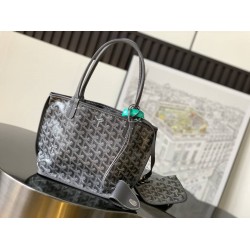 Goyard Anjou Mini Bag French Bulldog Grey GOBS3177