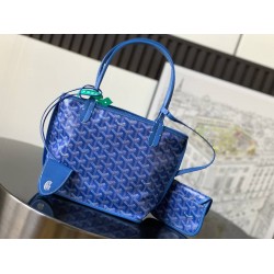 Goyard Anjou Mini Bag French Bulldog Sky Blue GOBS3178