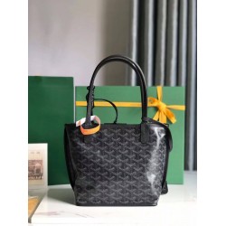 Goyard Anjou Mini Limited Edition Three-Color Y-Shaped Letters Painted Black GOBS3189