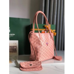 Goyard Anjou Mini Limited Edition Three-Color Y-Shaped Letters Painted Pink GOBS3190