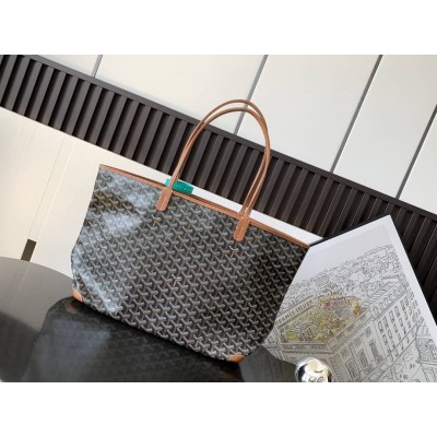 Goyard Artois MM Bag Black & Tan GOBS3325