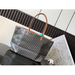 Goyard Artois MM Bag Black & Tan GOBS3325