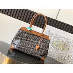 Goyard Bellechasse Biaude PM Bag Black & Tan GOBS3344