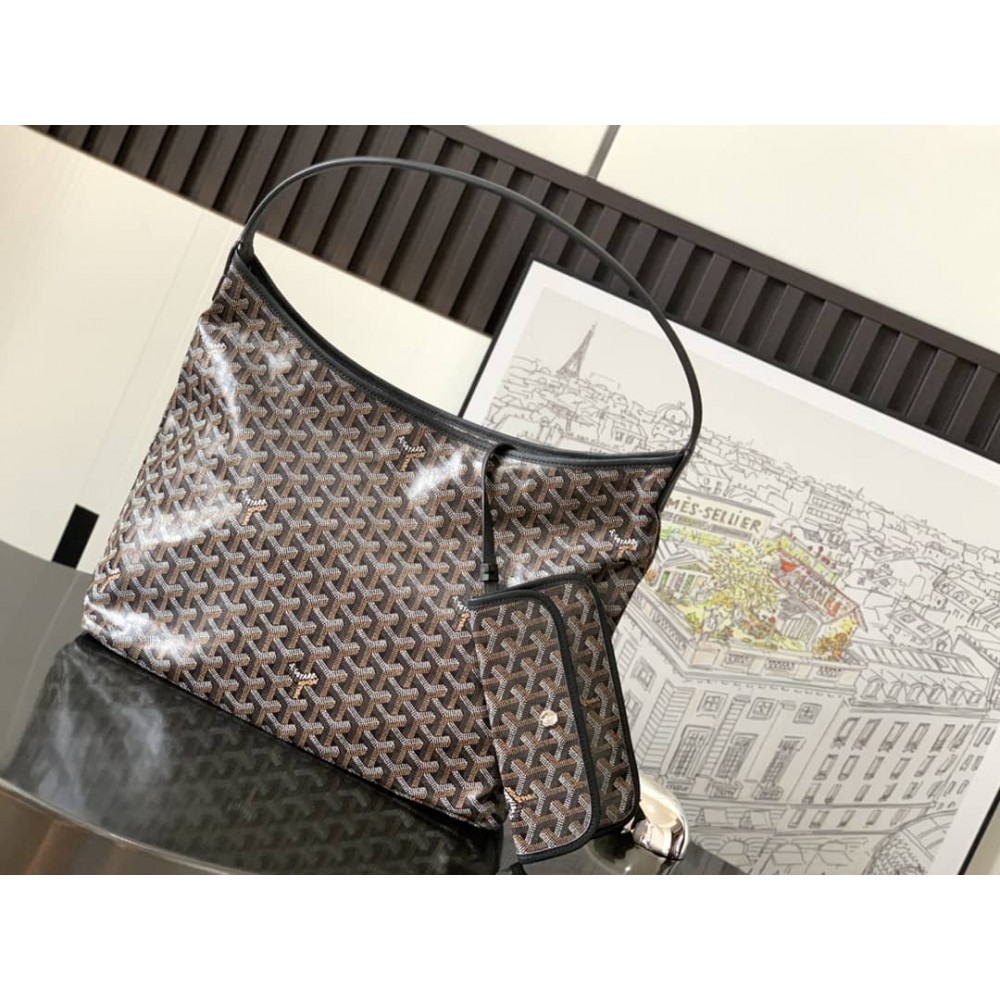 Goyard Boheme Hobo Bag Black GOBS3100