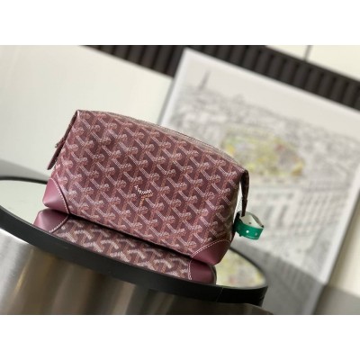 Goyard Bowling 25 Toiletry Bag Burgundy GOBS3365