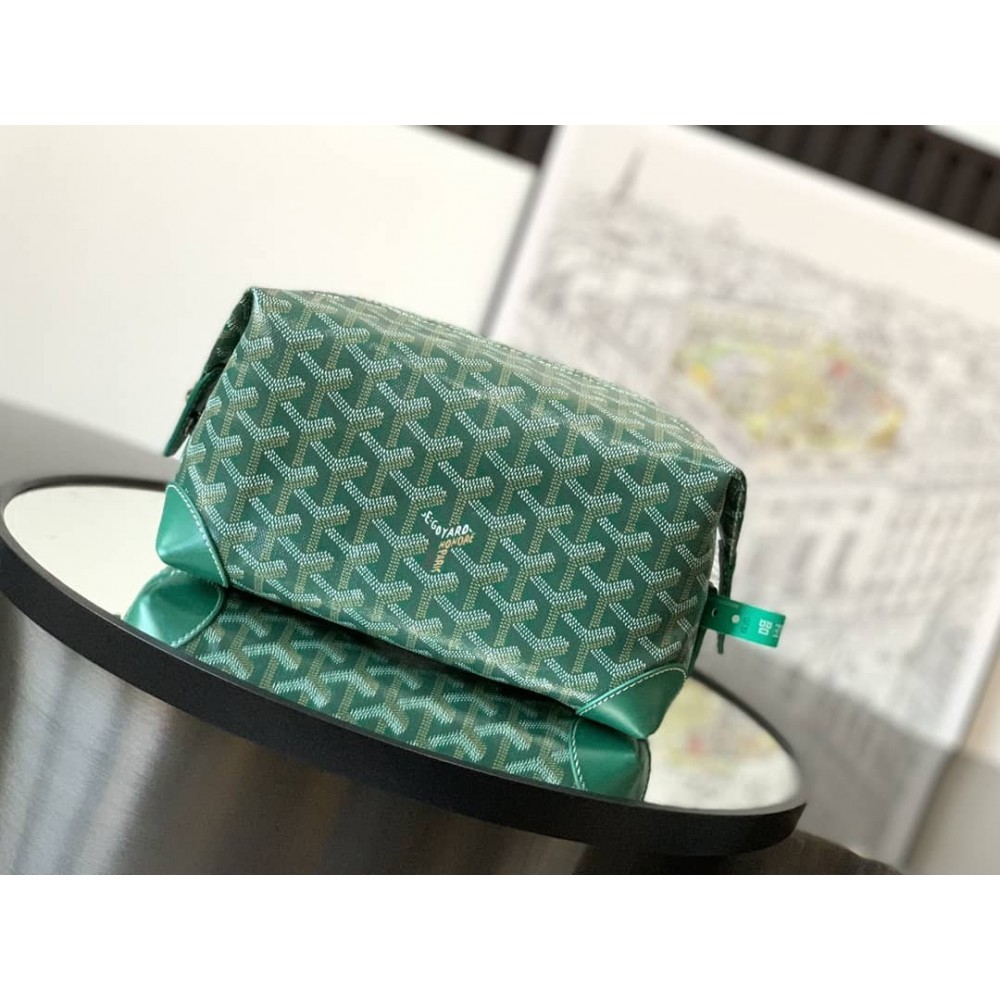 Goyard Bowling 25 Toiletry Bag Green GOBS3366