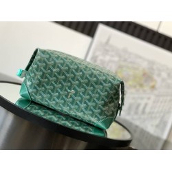 Goyard Bowling 25 Toiletry Bag Green GOBS3366