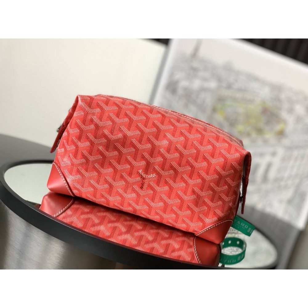 Goyard Bowling 25 Toiletry Bag Red GOBS3370