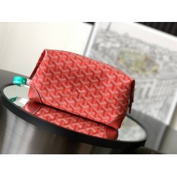 Goyard Bowling 25 Toiletry Bag Red GOBS3370