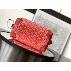 Goyard Bowling 25 Toiletry Bag Red GOBS3370