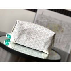 Goyard Bowling 25 Toiletry Bag White GOBS3372