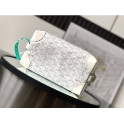 Goyard Bowling 25 Toiletry Bag White GOBS3372