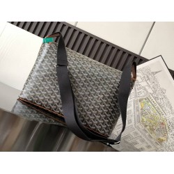 Goyard Capetien MM Messenger Bag Black & Tan GOBS3112