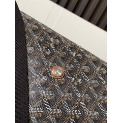 Goyard Capetien MM Messenger Bag Black & Tan GOBS3112