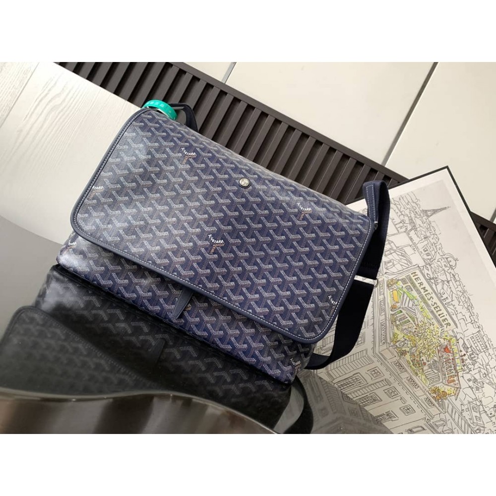 Goyard Capetien MM Messenger Navy Blue GOBS3115