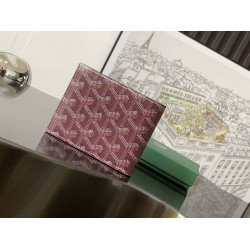 Goyard Card Wallet Burgundy GOBS3475