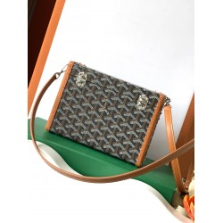 Goyard Cassette Trunk Bag Black & Tan GOBS3419