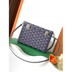 Goyard Cassette Trunk Bag Navy Blue GOBS3423