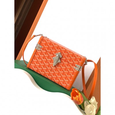 Goyard Cassette Trunk Bag Orange GOBS3424