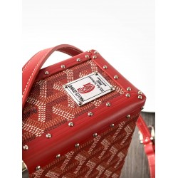 Goyard Cassette Trunk Bag Red GOBS3425