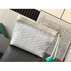 Goyard Conti Pouch White GOBS3211