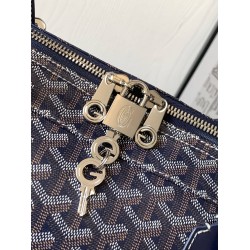 Goyard Croisiere 50 Duffle Bag Navy Blue GOBS3378