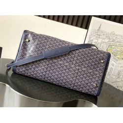 Goyard Croisiere 50 Duffle Bag Navy Blue GOBS3378