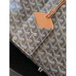 Goyard Duffle Bag 55 Black & Tan GOBS3380