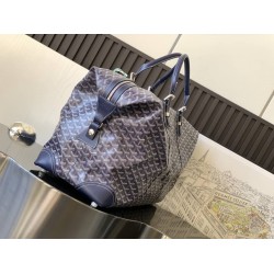 Goyard Duffle Bag 55 Navy Blue GOBS3383