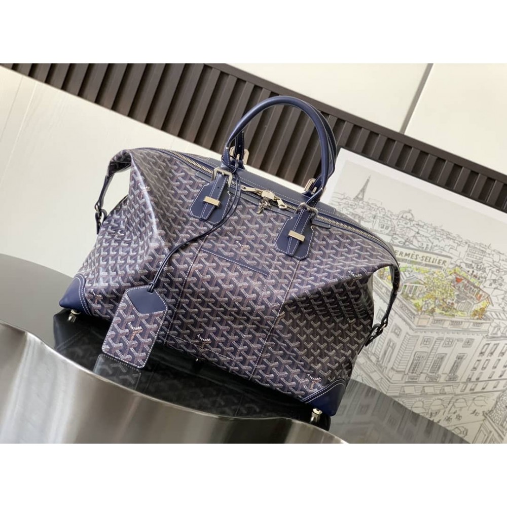 Goyard Duffle Bag Bowling 55 Navy Blue GOBS3388