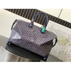 Goyard Duffle Bag Bowling 55 Navy Blue GOBS3388